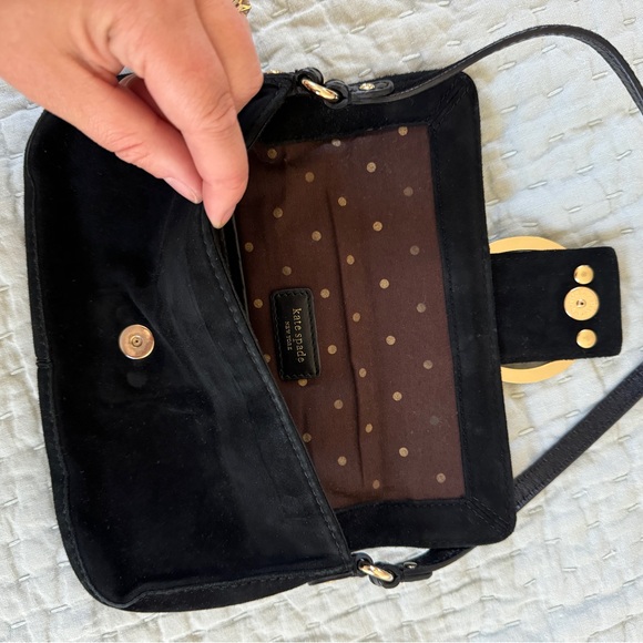 Kate Spade Vintage Kensington Bea Suede Mini Bag with dust bag - Picture 3 of 4